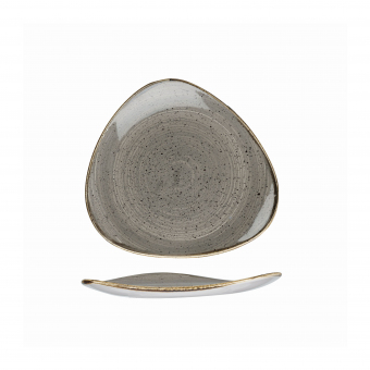 Churchill Stonecast Peppercorn Grey Teller flach dreieckig 19,2cm 