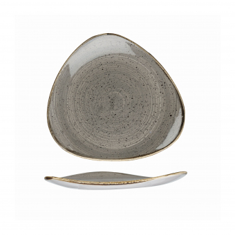 Churchill Stonecast Peppercorn Grey Teller flach dreieckig 31,1cm 