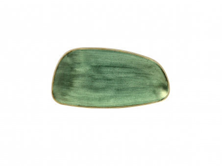 Churchill Stonecast Samphire Green Chefs Geo Platte 30x15,5cm 