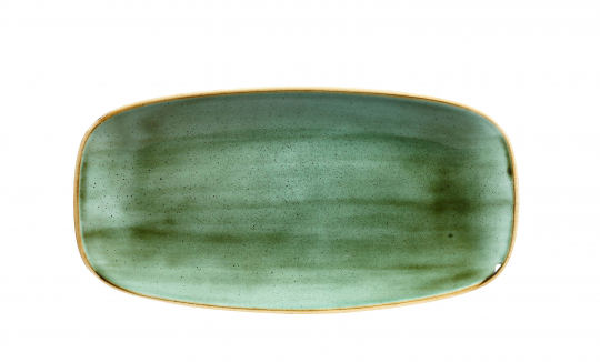 Churchill Stonecast Samphire Green Chefs Oblong Platte 29,8x15,3cm 