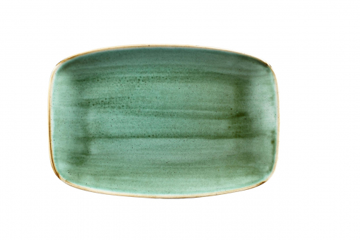 Churchill Stonecast Samphire Green Chefs Oblong Platte 30x19,9cm 