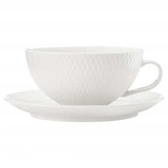 Diamonds Round Teetasse mit Untertasse Maxwell Williams 