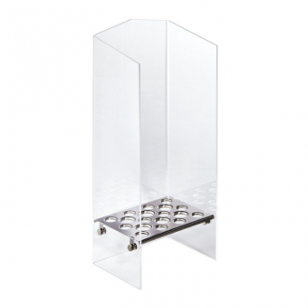 Eistütensilo Nr. 512A Plexi / Edelstahl von Stöckel 512A Plexi transparent / 12 x 26 mm, 6 x 31 mm