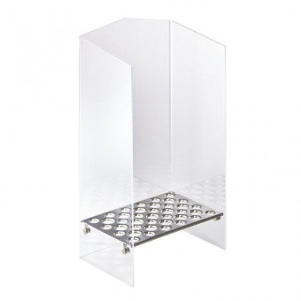 Eistütensilo Nr. 524A Plexi / Edelstahl von Stöckel 524A Plexi transparent / 24 x 26 mm, 15 x 31 mm