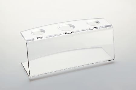 Eistütenhalter Plexi Stöckel 1 x 31 mm, 2 x 26 mm, 200 x 95 mm, Höhe 85 mm
