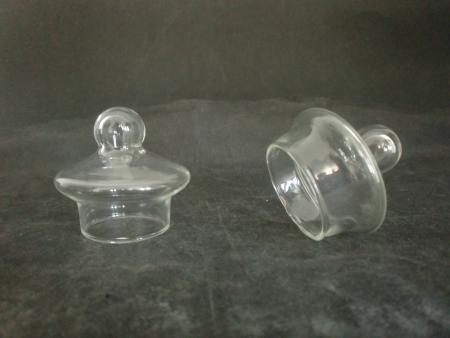 Glas Knopfdeckel Nr. 1, mundgeblasen ab 12 Stück