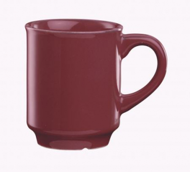 Glühweintasse bordeaux/plum 0,2 l mit Druck 