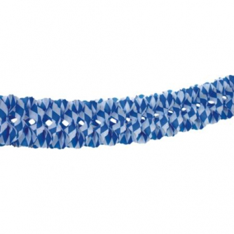 Großraumgirlande, Papier Ø 16 cm · 10 m "Bayrisch Blau" schwer entflammbar, 5 Stück 