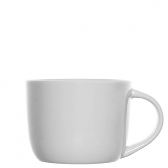 Kaffeetasse oder Cappuccinotasse Porzellan weiß Olivia 280ml m ab 5000 Stück Druck 1-farbig