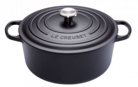 Le Creuset Bräter Rund Signature schwarz 28 cm 