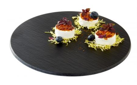 Tablett Slate Rund div. Größen von APS 