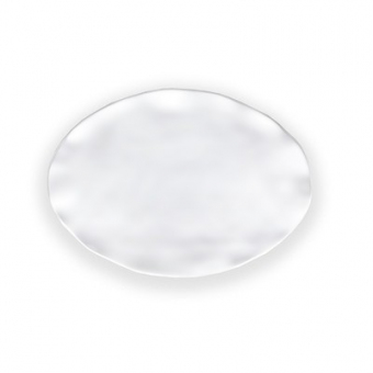 Melamin Ruffle Platte oval 35,5 x 25,4 cm, weiß Q Squared 