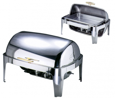 Roll Top Chafing Dish GN 1/1 Edelstahl von Contacto 