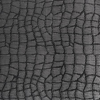 Tischset Feinband Mosaik/schwarz/grau APS 