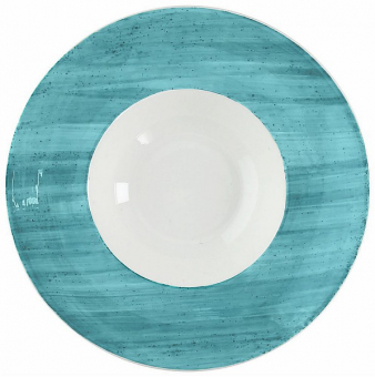 Gourmet-Teller tief 27 cm azzurro Geschirrserie B-RUSH Tognana 