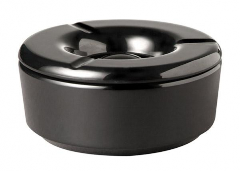 Windaschenbecher schwarz Melamin APS 