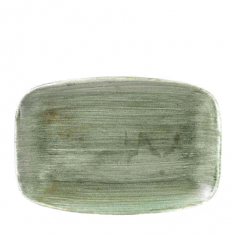 Churchill Stonecast Patina Burnished Green Chefs Oblong Platte 35,5x24,5cm 