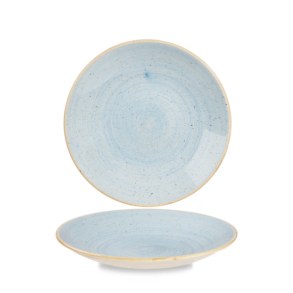 Churchill STONECAST Triangle Plate Duck Egg Blue Teller Porzellan 22,9 cm blau 